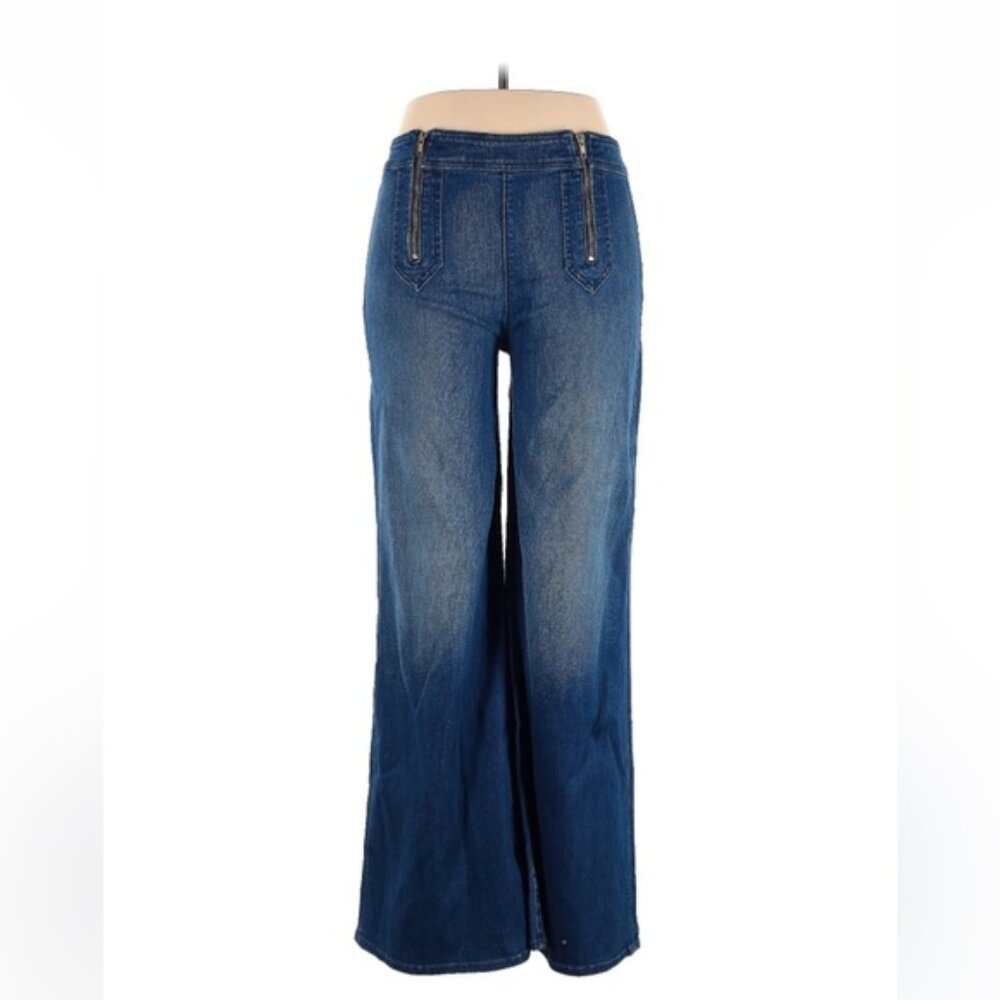 MOTHER Double Zip Pocket Flare